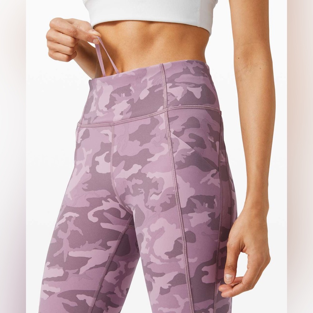 Lululemon Time To Sweat Crop 23” Camouflage Leggings